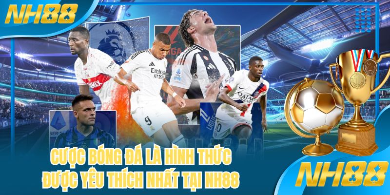 Cược bóng đá là hình thức được yêu thích nhất tại NH88