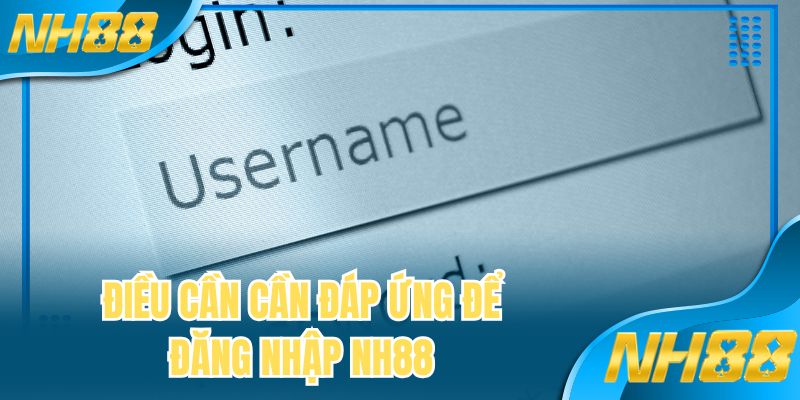 Điều cần cần đáp ứng để đăng nhập NH88